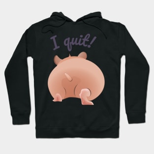 The fat hamster leaves Hoodie